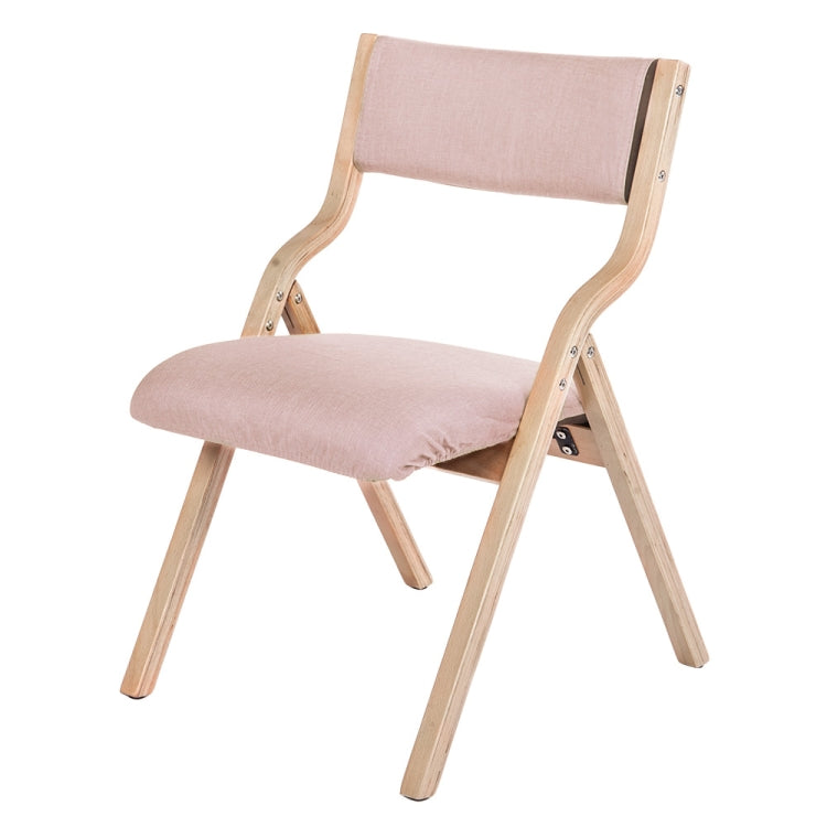 [JPN Warehouse] Household Living Room Wooden Dining Chairs Foldable Chairs with Detachable Chairs Cover & Armrest, Size: 78 x 56.5 x 48cm