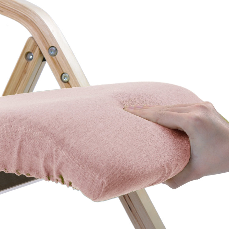 [JPN Warehouse] Household Living Room Wooden Dining Chairs Foldable Chairs with Detachable Chairs Cover & Armrest, Size: 78 x 56.5 x 48cm