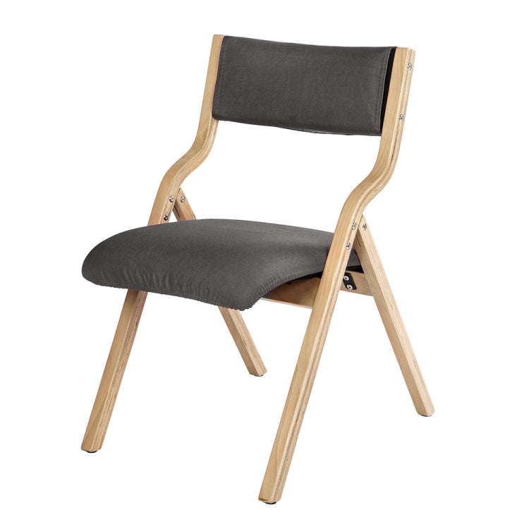 [JPN Warehouse] Household Living Room Wooden Dining Chairs Foldable Chairs with Detachable Chairs Cover & Armrest, Size: 78 x 56.5 x 48cm