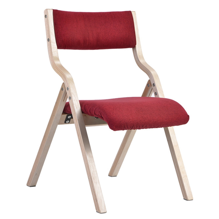 [JPN Warehouse] Household Living Room Wooden Dining Chairs Foldable Chairs with Detachable Chairs Cover & Armrest, Size: 78 x 56.5 x 48cm