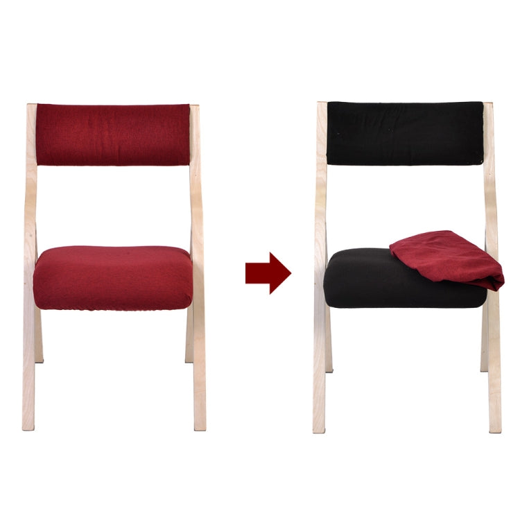 [JPN Warehouse] Household Living Room Wooden Dining Chairs Foldable Chairs with Detachable Chairs Cover & Armrest, Size: 78 x 56.5 x 48cm