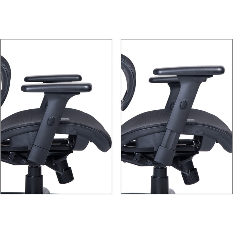 [JPN Warehouse] Y-shaped Net-back Office Chairs Swivel Lift Chairs with Armrests & Headrest, Seat Size: 66 x 50cm, Height Range: 115-131cm