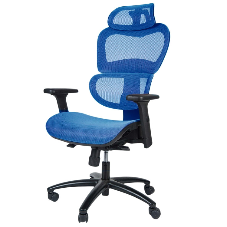 [JPN Warehouse] Y-shaped Net-back Office Chairs Swivel Lift Chairs with Armrests & Headrest, Seat Size: 66 x 50cm, Height Range: 115-131cm