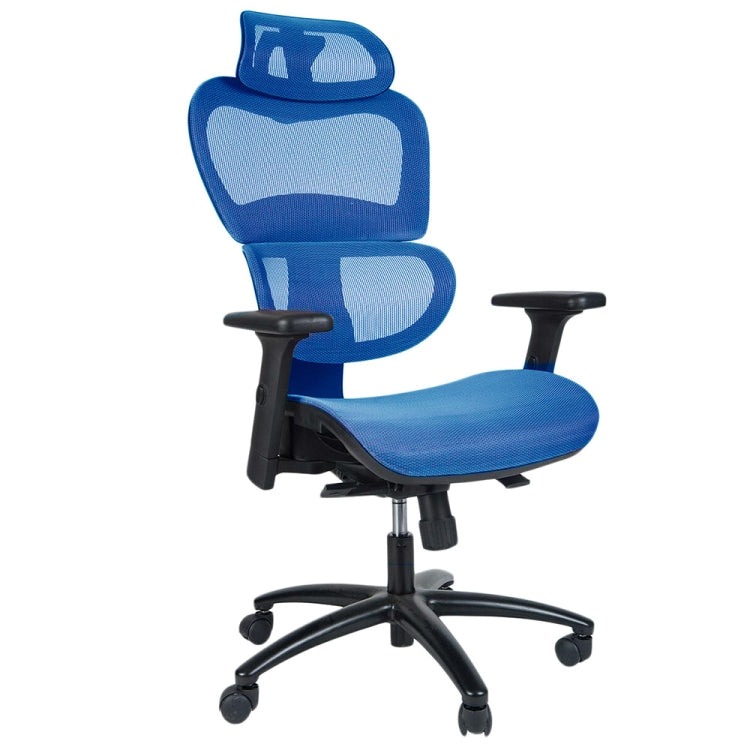 [JPN Warehouse] Y-shaped Net-back Office Chairs Swivel Lift Chairs with Armrests & Headrest, Seat Size: 66 x 50cm, Height Range: 115-131cm