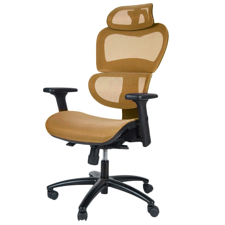 [JPN Warehouse] Y-shaped Net-back Office Chairs Swivel Lift Chairs with Armrests & Headrest, Seat Size: 66 x 50cm, Height Range: 115-131cm