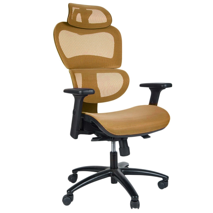 [JPN Warehouse] Y-shaped Net-back Office Chairs Swivel Lift Chairs with Armrests & Headrest, Seat Size: 66 x 50cm, Height Range: 115-131cm