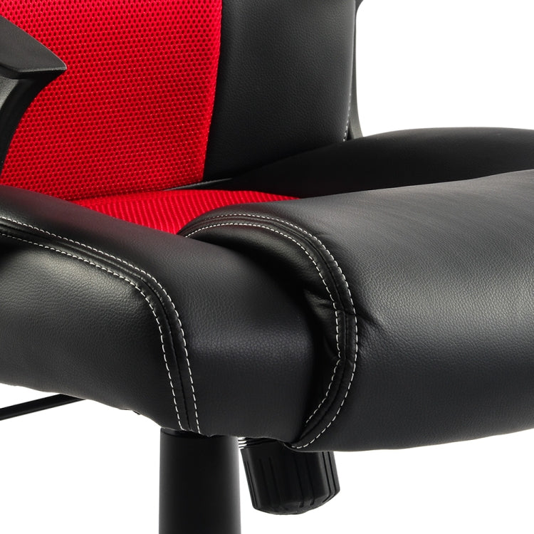 [JPN Warehouse] Swivel Lift Chairs Reclining Leisure PU Leather Office Chairs Game Chairs with Armrests & Casters, Size: 62 x 51cm, Height Range: 107-115cm (Blue)
