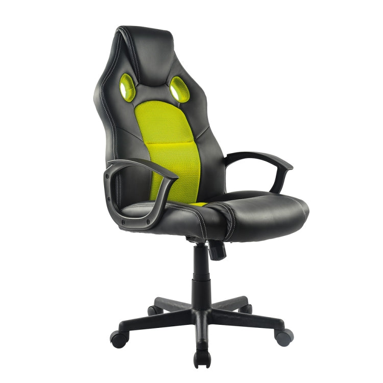 [JPN Warehouse] Swivel Lift Chairs Reclining Leisure PU Leather Office Chairs Game Chairs with Armrests & Casters, Size: 62 x 51cm, Height Range: 107-115cm (Green)