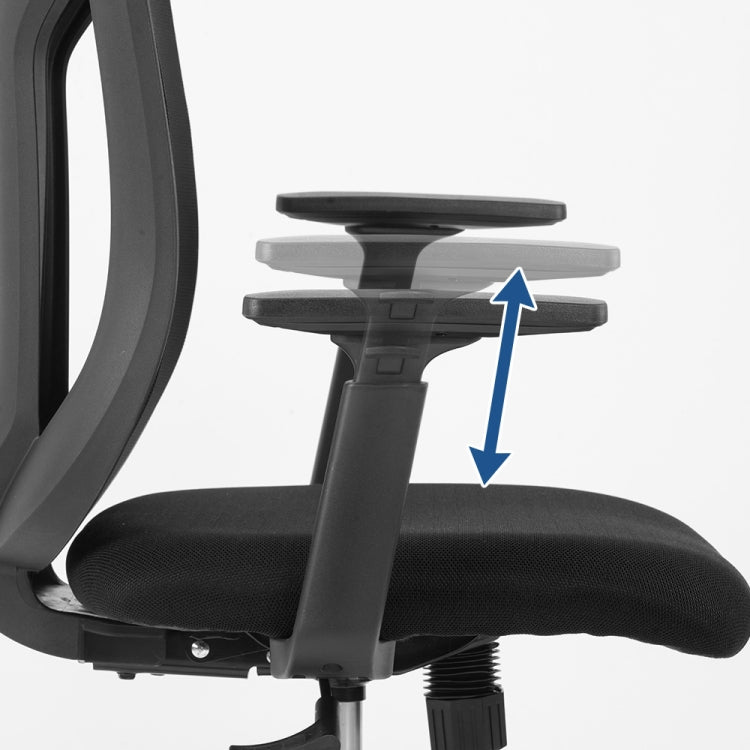 [JPN Warehouse] Angle Adjustable Mesh Back Office Chair Rotatable Lift Chair with Clothes Stand & Armrest & Headrest, Seat Size: 51 x 50cm, Height Range: 123.5-133.5cm(Black)