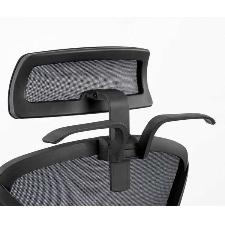 [JPN Warehouse] Angle Adjustable Mesh Back Office Chair Rotatable Lift Chair with Clothes Stand & Armrest & Headrest, Seat Size: 51 x 50cm, Height Range: 123.5-133.5cm(Grey)