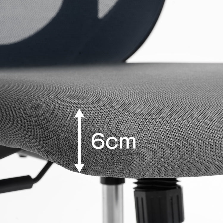 [JPN Warehouse] Angle Adjustable Mesh Back Office Chair Rotatable Lift Chair with Clothes Stand & Armrest & Headrest, Seat Size: 51 x 50cm, Height Range: 123.5-133.5cm(Grey)