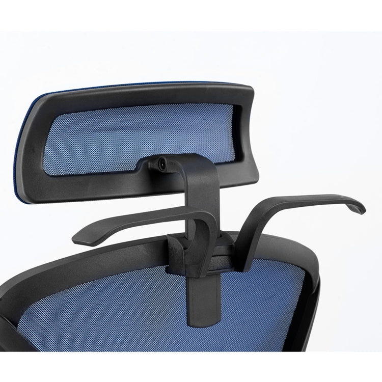 [JPN Warehouse] Angle Adjustable Mesh Back Office Chair Rotatable Lift Chair with Clothes Stand & Armrest & Headrest, Seat Size: 51 x 50cm, Height Range: 123.5-133.5cm(Blue)