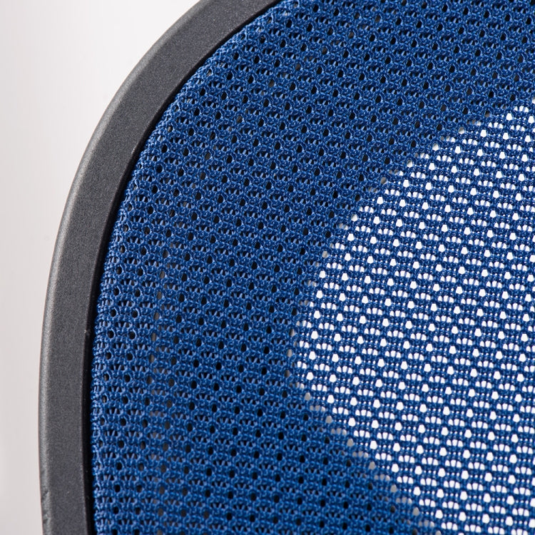 [JPN Warehouse] Angle Adjustable Mesh Back Office Chair Rotatable Lift Chair with Clothes Stand & Armrest & Headrest, Seat Size: 51 x 50cm, Height Range: 123.5-133.5cm(Blue)