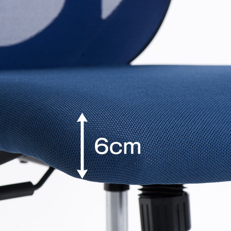 [JPN Warehouse] Angle Adjustable Mesh Back Office Chair Rotatable Lift Chair with Clothes Stand & Armrest & Headrest, Seat Size: 51 x 50cm, Height Range: 123.5-133.5cm(Blue)