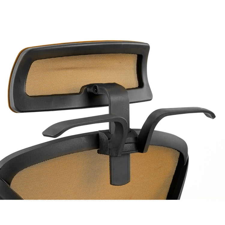 [JPN Warehouse] Angle Adjustable Mesh Back Office Chair Rotatable Lift Chair with Clothes Stand & Armrest & Headrest, Seat Size: 51 x 50cm, Height Range: 123.5-133.5cm(Orange)