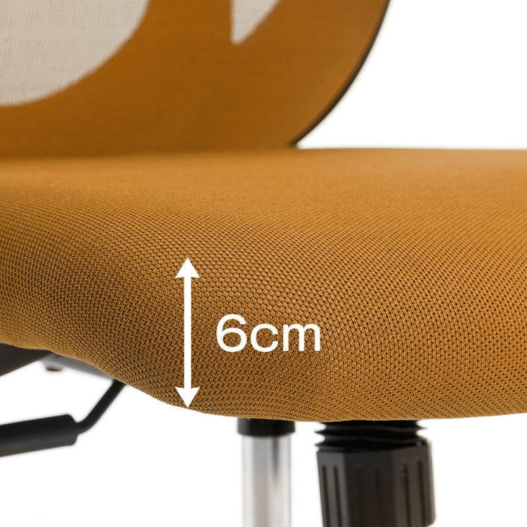 [JPN Warehouse] Angle Adjustable Mesh Back Office Chair Rotatable Lift Chair with Clothes Stand & Armrest & Headrest, Seat Size: 51 x 50cm, Height Range: 123.5-133.5cm(Orange)