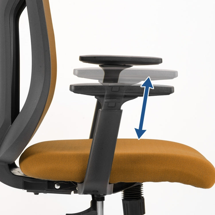 [JPN Warehouse] Angle Adjustable Mesh Back Office Chair Rotatable Lift Chair with Clothes Stand & Armrest & Headrest, Seat Size: 51 x 50cm, Height Range: 123.5-133.5cm(Orange)