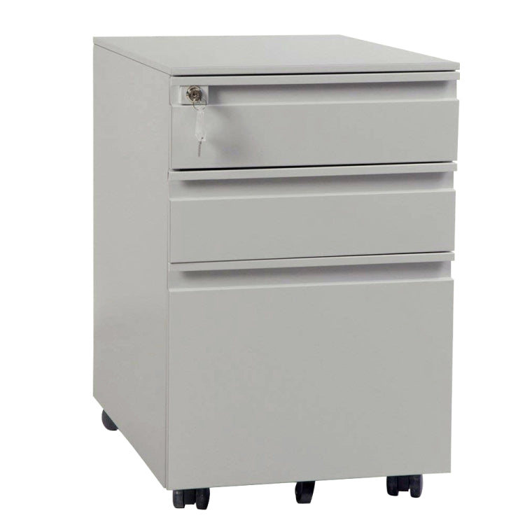 [JPN Warehouse] Mobile Multifunctional File Organizing Drawer Cabinet with Lock, Size: 60 x 45 x 39cm(Grey)