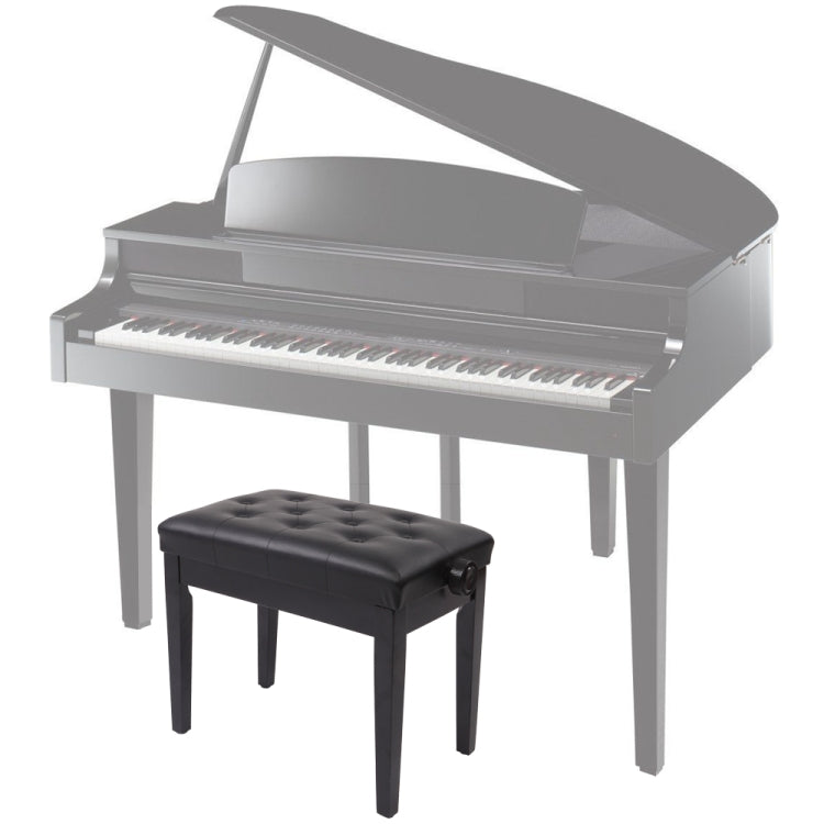 [US Warehouse] Lifting Adjustable PU Leather Single Piano Stool without Bookcase, Size: 55.9 x 44.4 x 34cm