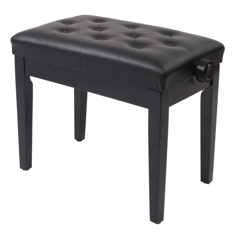 [US Warehouse] Lifting Adjustable PU Leather Single Piano Stool without Bookcase, Size: 55.9 x 44.4 x 34cm
