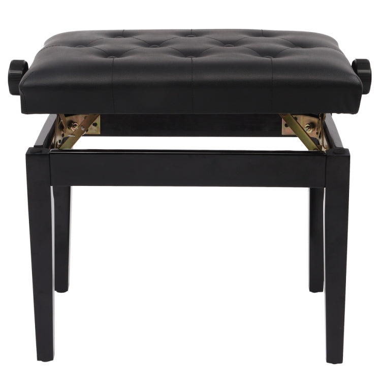 [US Warehouse] Lifting Adjustable PU Leather Single Piano Stool without Bookcase, Size: 55.9 x 44.4 x 34cm