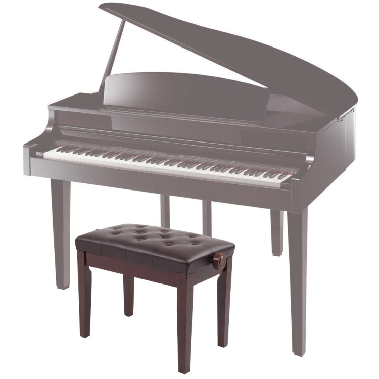 [US Warehouse] Lifting Adjustable PU Leather Single Piano Stool without Bookcase, Size: 55.9 x 44.4 x 34cm