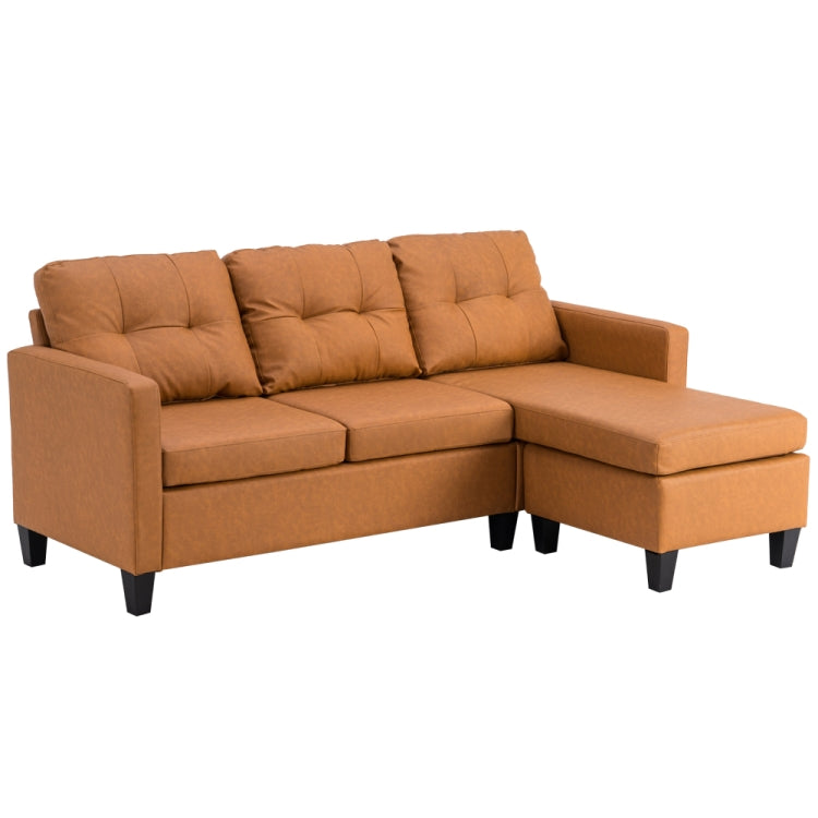 [US Warehouse] Fabric Lazy Sofa Multifunctional Free Combination Three-seat Sofa Bed, Size: 195.6 x 126 x 88cm