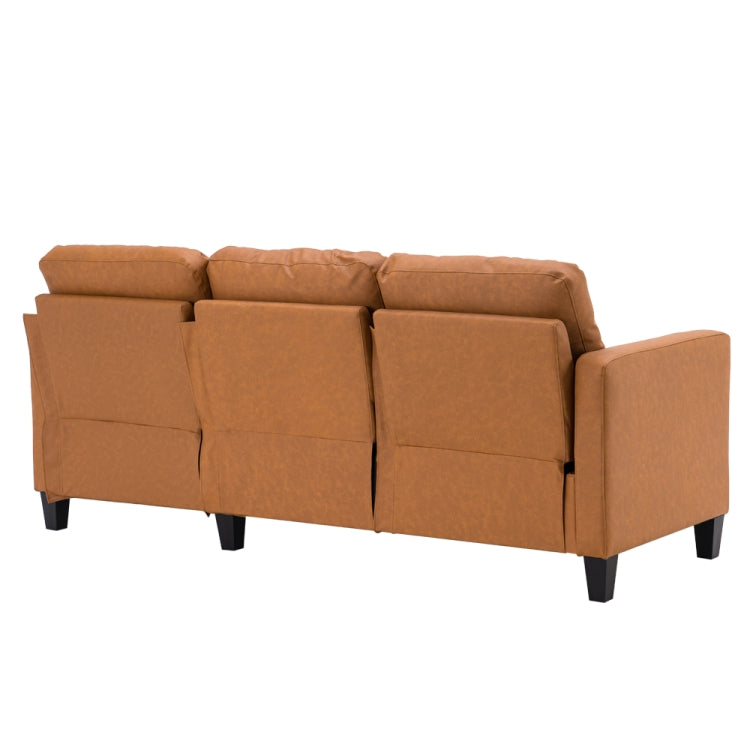[US Warehouse] Fabric Lazy Sofa Multifunctional Free Combination Three-seat Sofa Bed, Size: 195.6 x 126 x 88cm