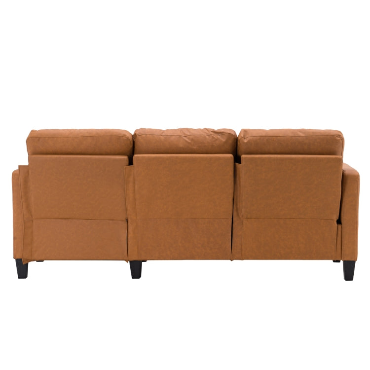 [US Warehouse] Fabric Lazy Sofa Multifunctional Free Combination Three-seat Sofa Bed, Size: 195.6 x 126 x 88cm