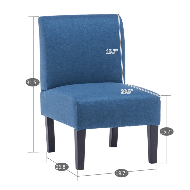 [US Warehouse] Fabric Single Lounge Chairs without Armrests, Size: 80 x 68 x 50cm