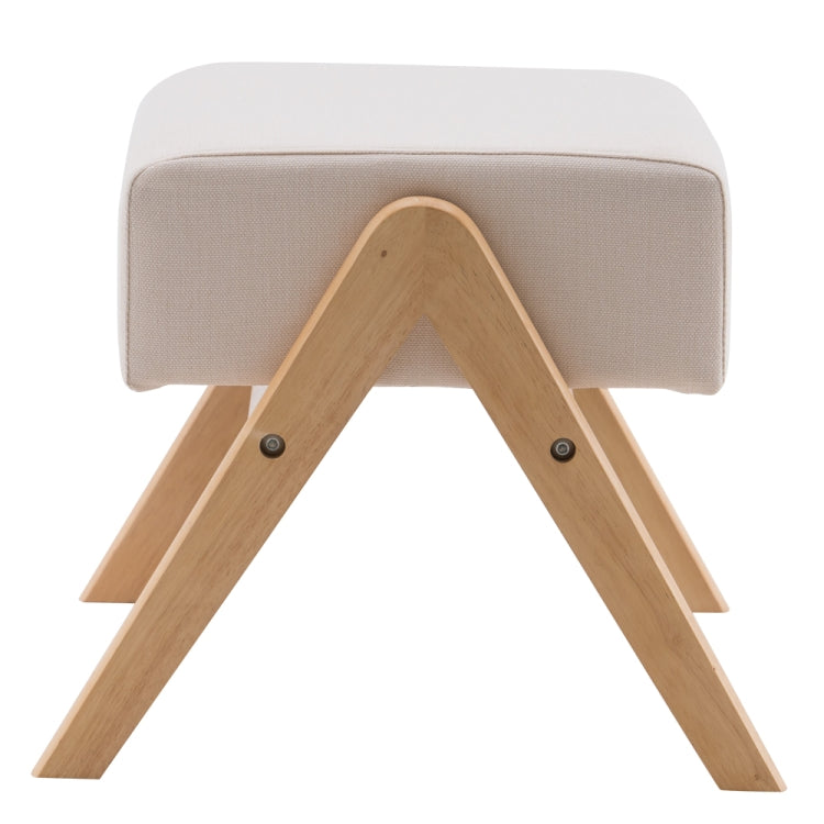[US Warehouse] Casual Single Low Stool Small Wooden Feet Ottoman, Size: 54 x 50 x 37.6cm