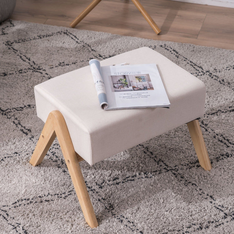 [US Warehouse] Casual Single Low Stool Small Wooden Feet Ottoman, Size: 54 x 50 x 37.6cm