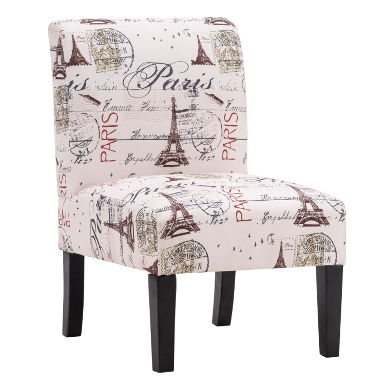 [US Warehouse] Tower Pattern Fabric Chairs Single Lounge Chairs without Armrests, Size: 80 x 68 x 50cm