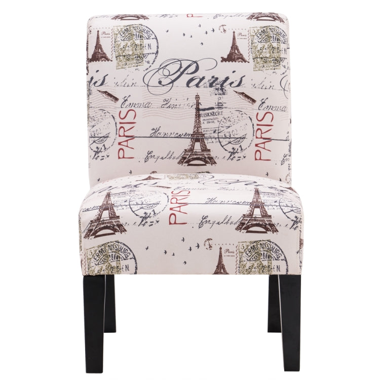 [US Warehouse] Tower Pattern Fabric Chairs Single Lounge Chairs without Armrests, Size: 80 x 68 x 50cm