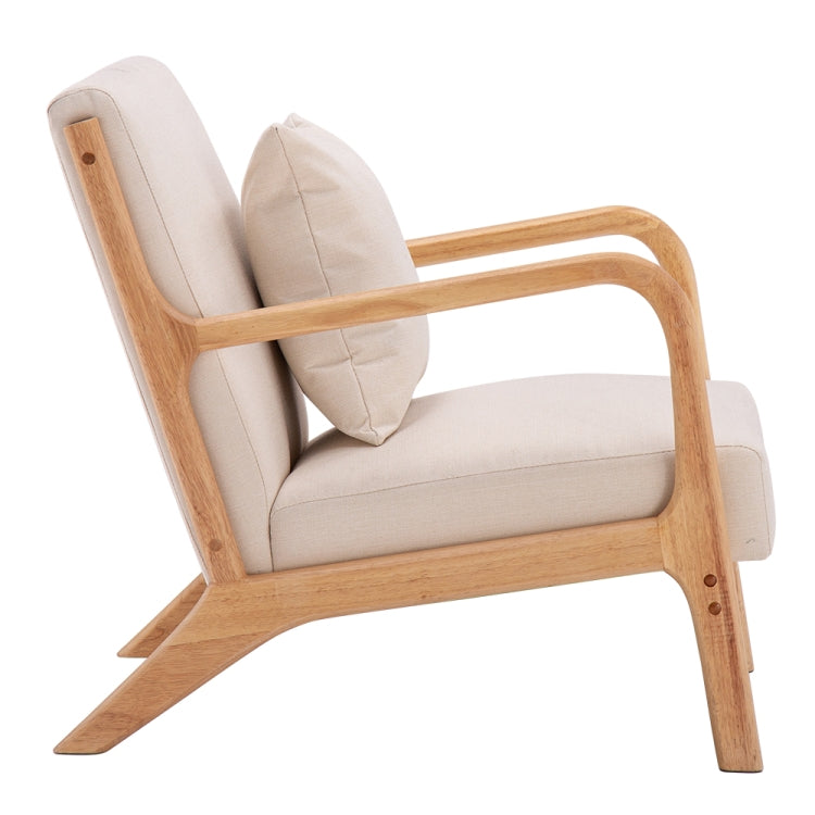 [US Warehouse] Fabric Chairs Single Sofa Chairs with Armrests, Size: 75 x 68 x 66cm