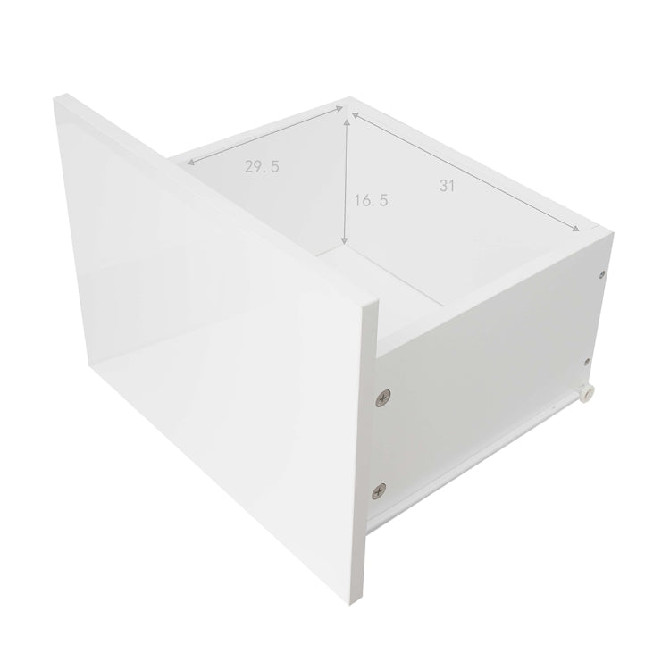 [US Warehouse] For 65-inch TV Screen Particle Board TV Cabinet with LED Light & Storage Shelfs & 2 Drawers, Size: 120 x 40 x 40cm