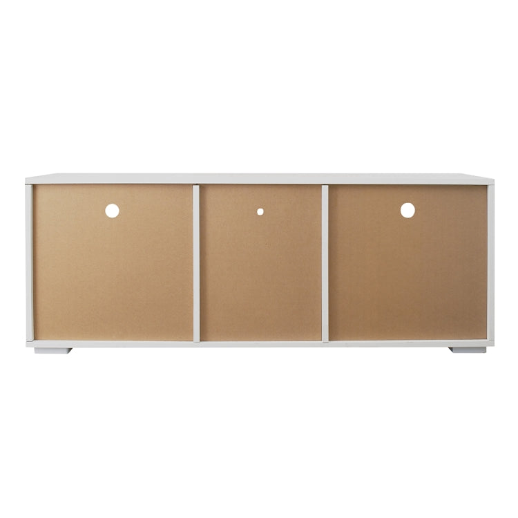 [US Warehouse] For 65-inch TV Screen Chipboard TV Cabinet with LED Light & Storage Shelfs & 2 Drawers, Size: 120 x 45 x 35cm