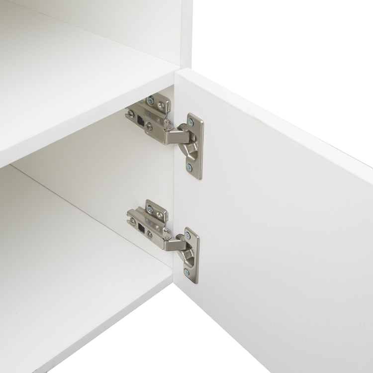 [US Warehouse] For 65-inch TV Screen Chipboard TV Cabinet with LED Light & Storage Shelfs & 2 Drawers, Size: 120 x 45 x 35cm