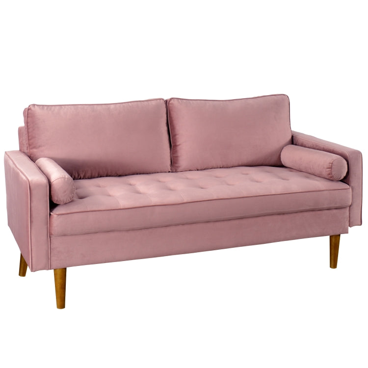 [US Warehouse] Suede Leather Double Sofa High Back Sofa with Armrests, Size: 177 x 84 x 80.5cm