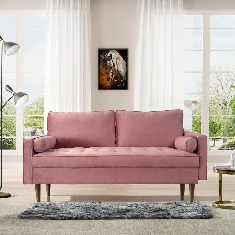 [US Warehouse] Suede Leather Double Sofa High Back Sofa with Armrests, Size: 177 x 84 x 80.5cm