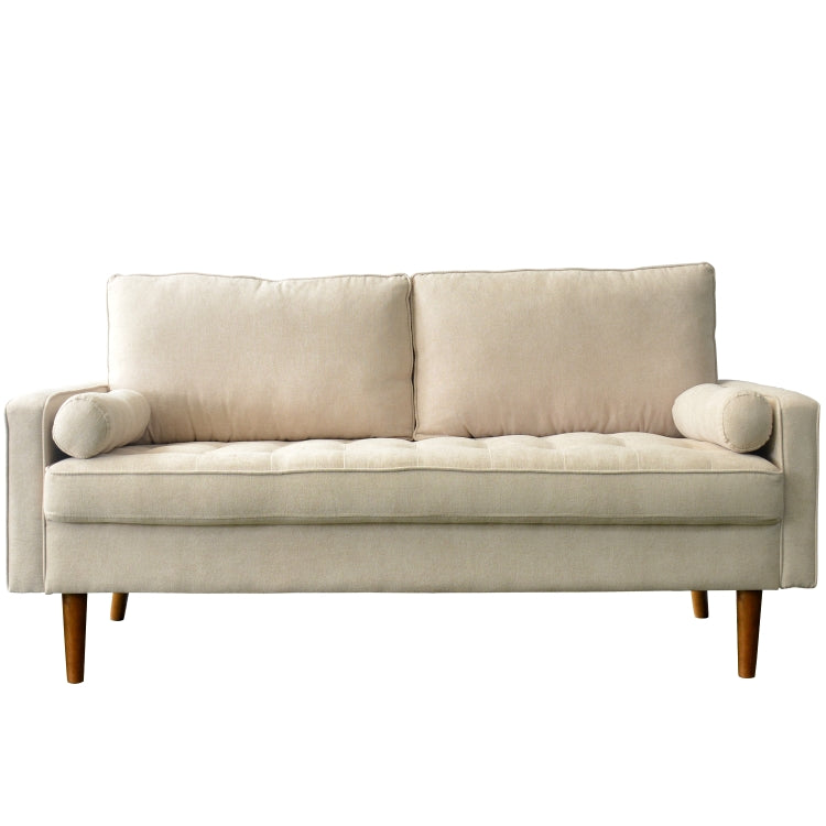 [US Warehouse] Suede Leather Double Sofa High Back Sofa with Armrests, Size: 177 x 84 x 80.5cm