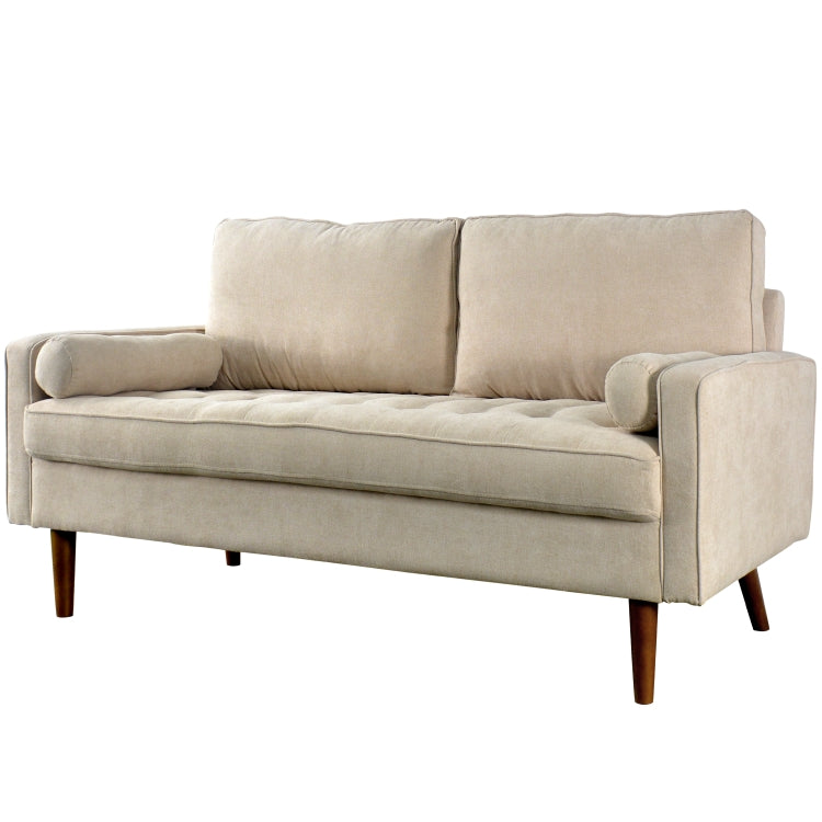 [US Warehouse] Suede Leather Double Sofa High Back Sofa with Armrests, Size: 177 x 84 x 80.5cm