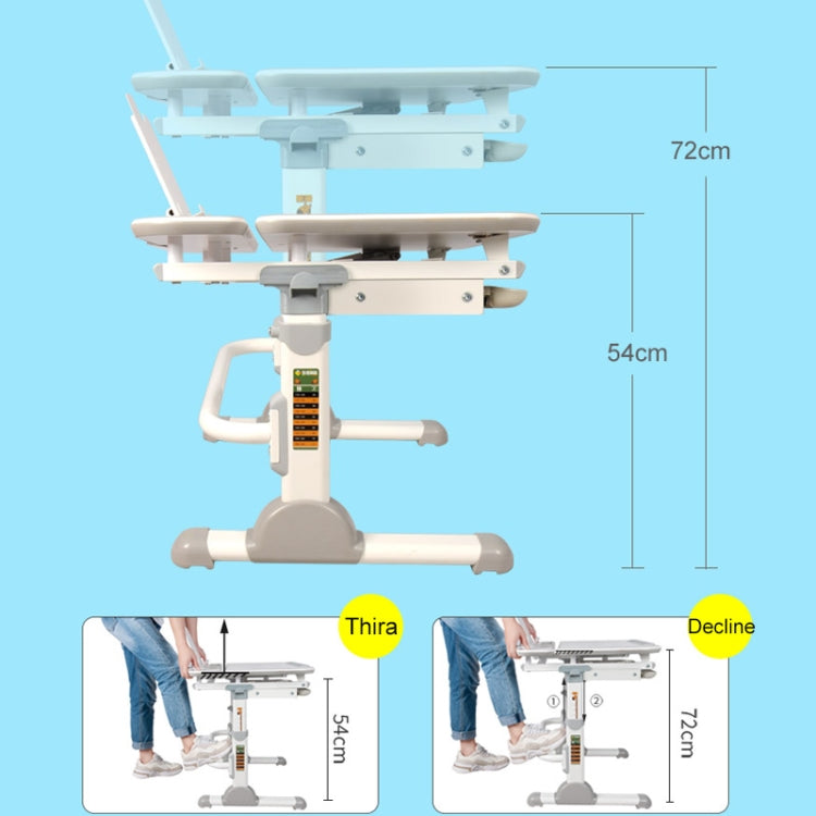 AU800(N) Multifunctional Lifting Plastic Children Study Table and Chair Set