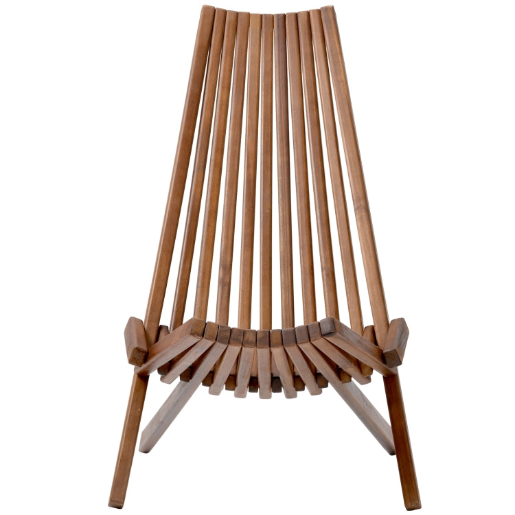 [US Warehouse] Household Folding Wooden High-back Chair, Size: 32.2 x 22.8 x 22.4 inch