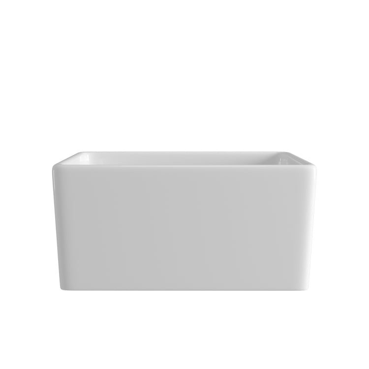 [US Warehouse] Rectangular Ceramic Kitchen Vessel Sink Farmhouse Bathroom Sink, Size: 53 x 40 x 20cm