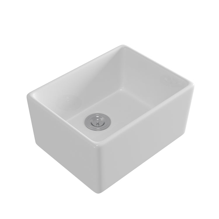 [US Warehouse] Rectangular Ceramic Kitchen Vessel Sink Farmhouse Bathroom Sink, Size: 53 x 40 x 20cm