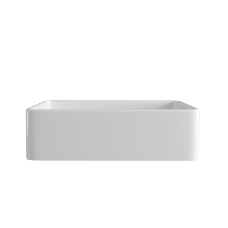 [US Warehouse] Rectangular Ceramic Kitchen Vessel Sink Farmhouse Bathroom Sink, Size: 76 x 50.5 x 22cm