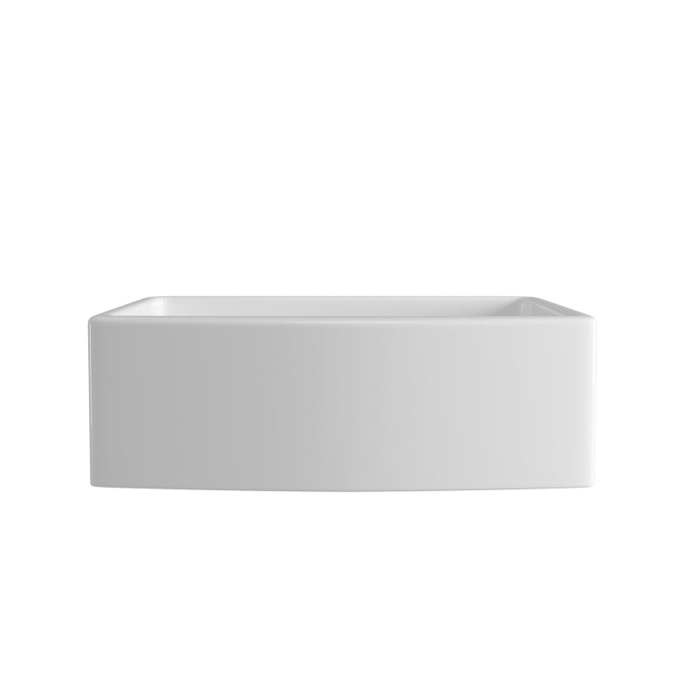 [US Warehouse] Rectangular Ceramic Kitchen Vessel Sink Farmhouse Bathroom Sink, Size: 75.6 x 52.7 x 25.4cm