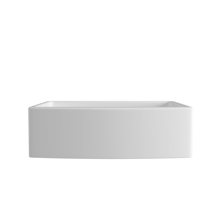 [US Warehouse] Rectangular Ceramic Kitchen Vessel Sink Farmhouse Bathroom Sink, Size: 82.6 x 52.7 x 25.4cm