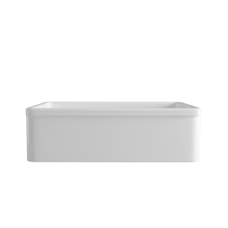 [US Warehouse] Rectangular Ceramic Kitchen Vessel Sink Farmhouse Bathroom Sink, Size: 82.6 x 50.2 x 25.4cm